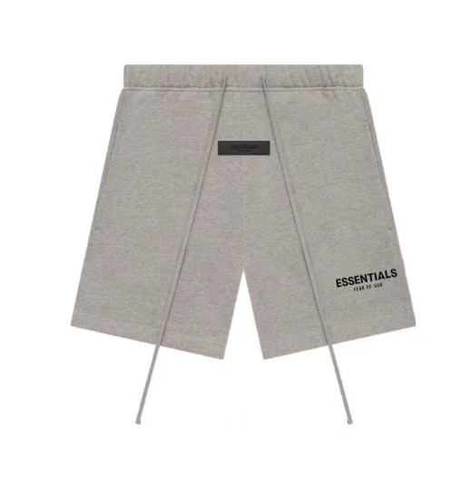 Ess*** Relaxed Light Oatmeal Shorts – Minimal Streetwear Comfort Fit