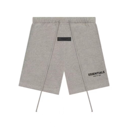Ess*** Relaxed Light Oatmeal Shorts – Minimal Streetwear Comfort Fit