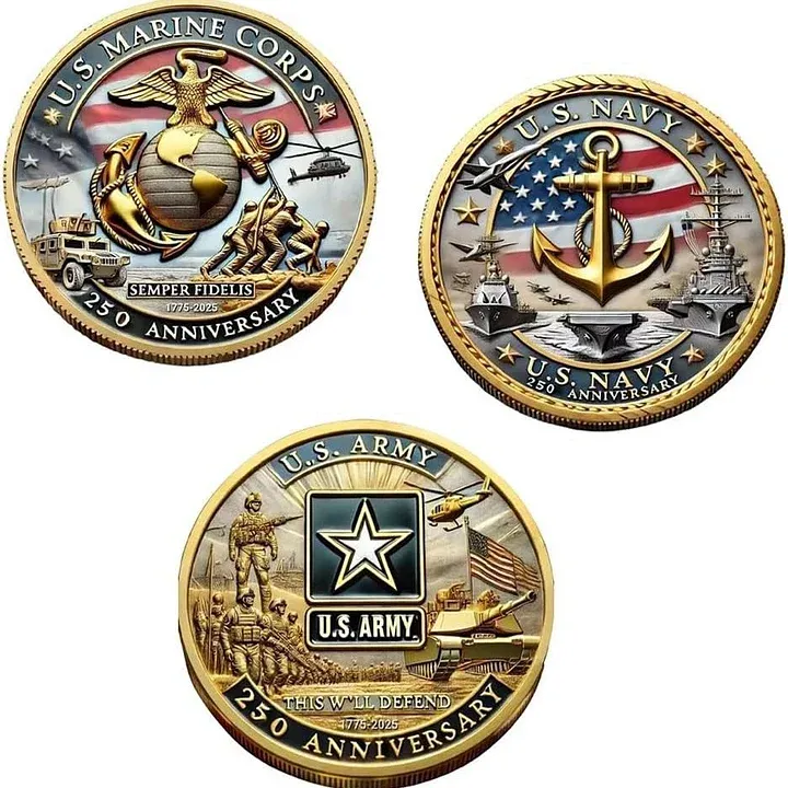 250th Anniversary U.S. Military Commemorative Coins
