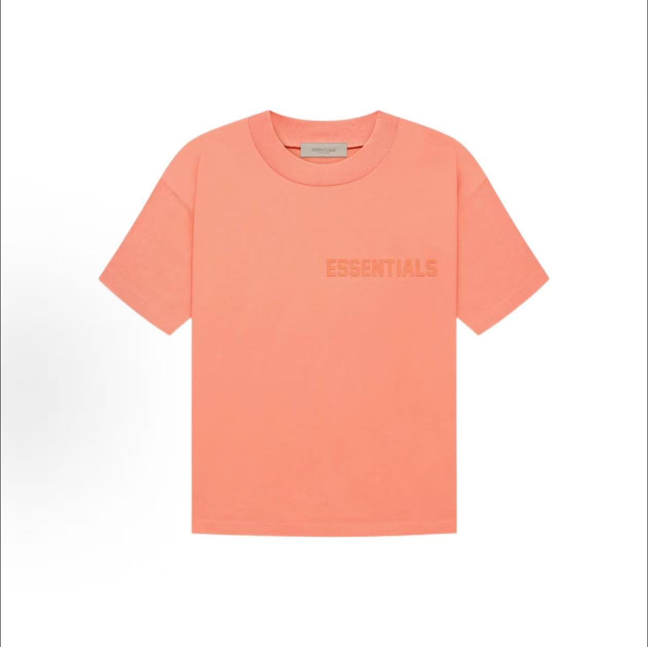ESS Premium Essential Relaxed T-Shirt – Coral | Soft Cotton Streetwear Tee
