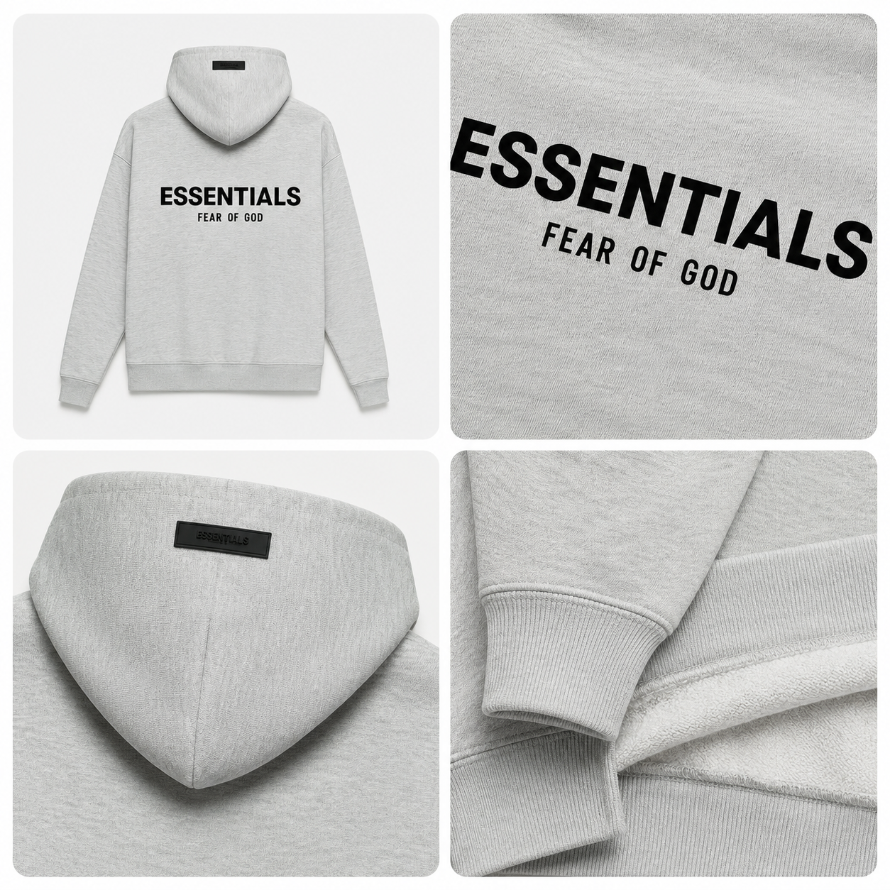 ESS Premium Back Logo Relaxed Hoodie | Soft Fleece Streetwear Hoodie