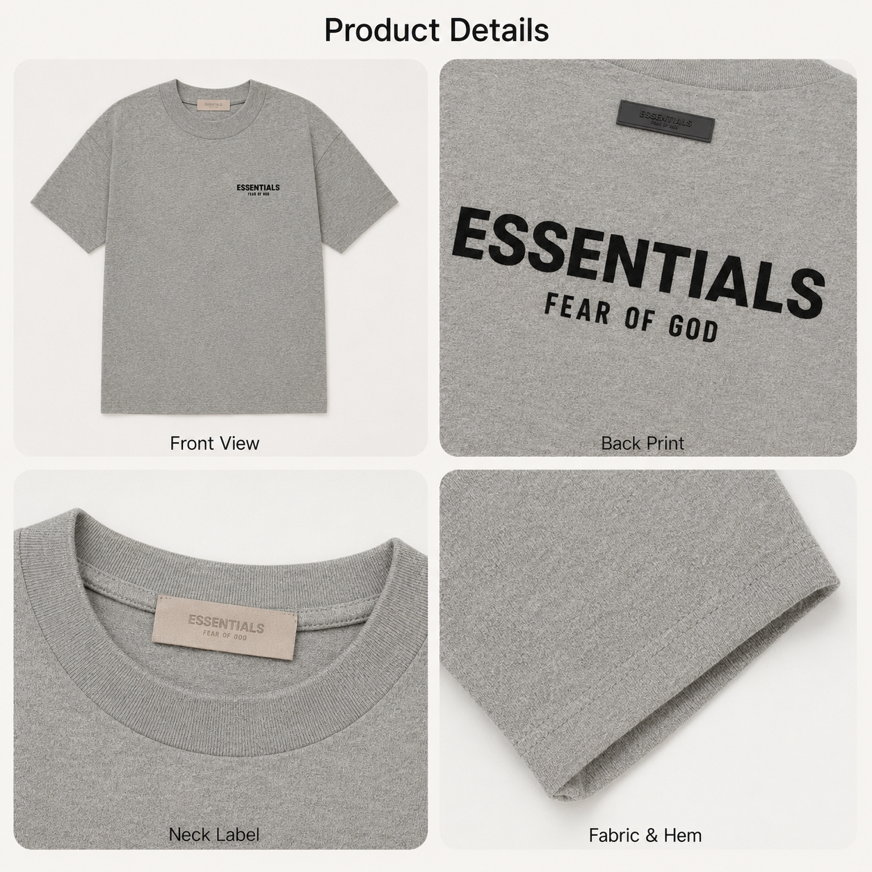 EES Premium Essential Back Logo T-Shirt | Relaxed Streetwear Tee