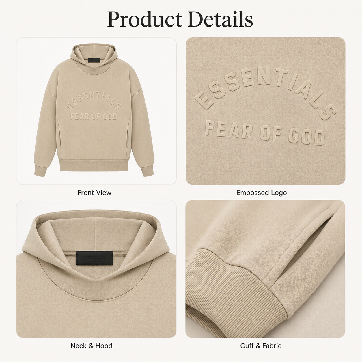 EES Premium Embossed Relaxed Hoodie | Soft Fleece Streetwear Hoodie