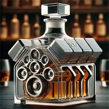V8 Engine Whiskey Decanter