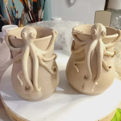 🐙Handmade Octopus Mug