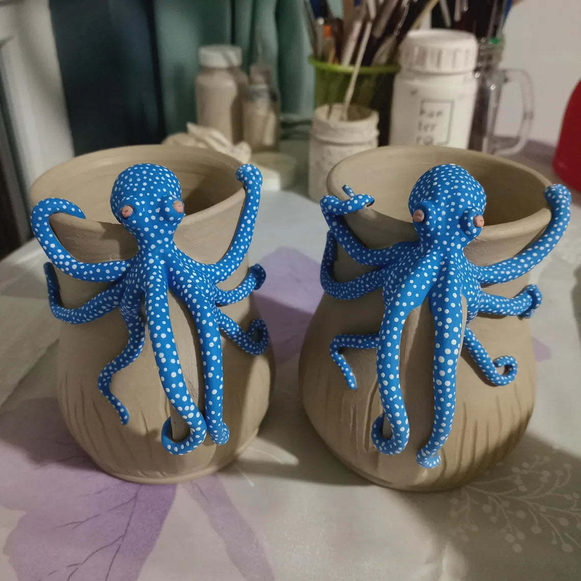 🐙Handmade Octopus Mug