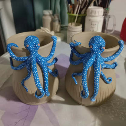 🐙Handmade Octopus Mug