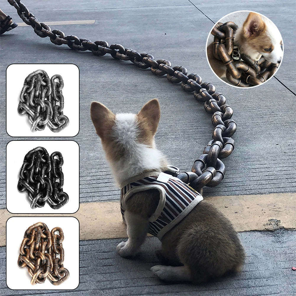 1.5M Funny Simulation Chain Dog Leash