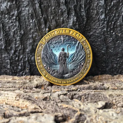 Faith Over Fear Christian Challenge Coin