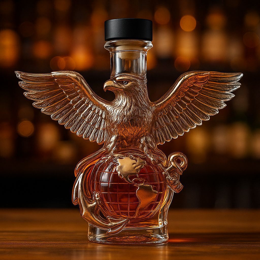 US Marine Corps 250th Anniversary Whiskey Bottle