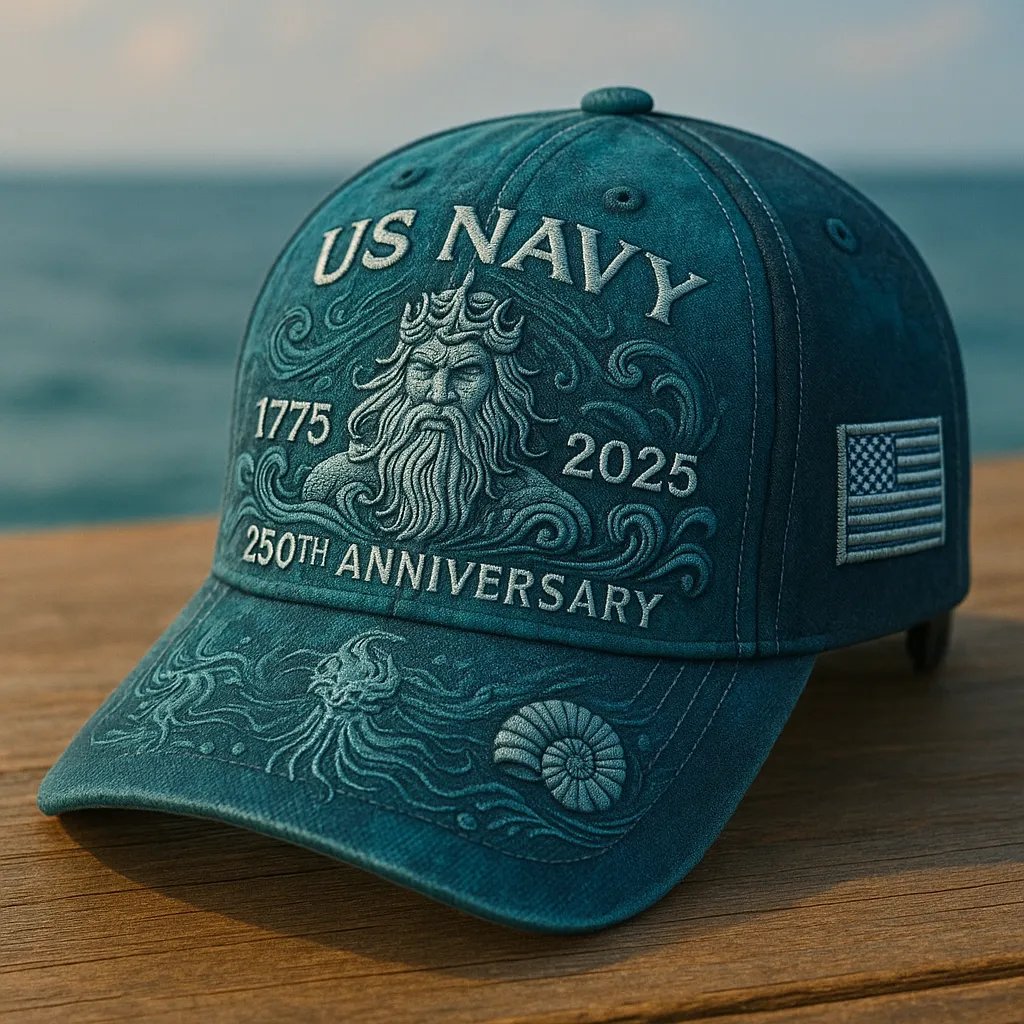 US Navy 250 Years - Heritage Embroidered Cap Series