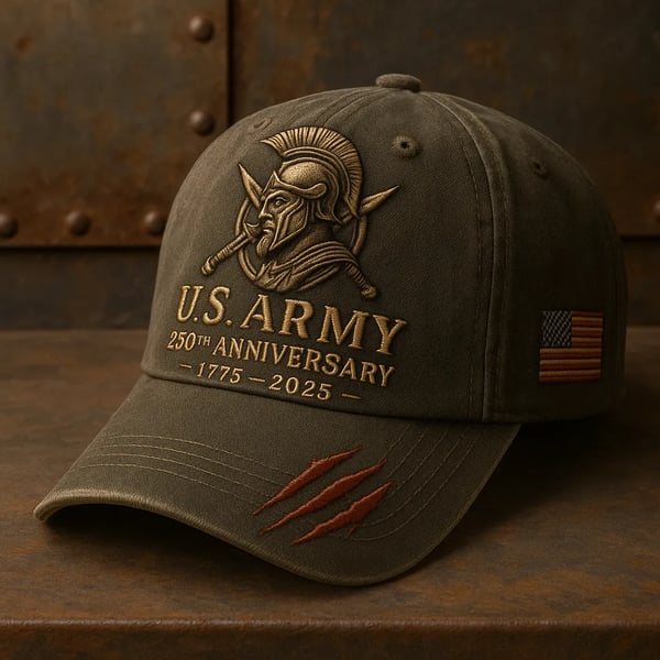 Valor Woven in Thread – U.S. Army 250th Anniversary Cap