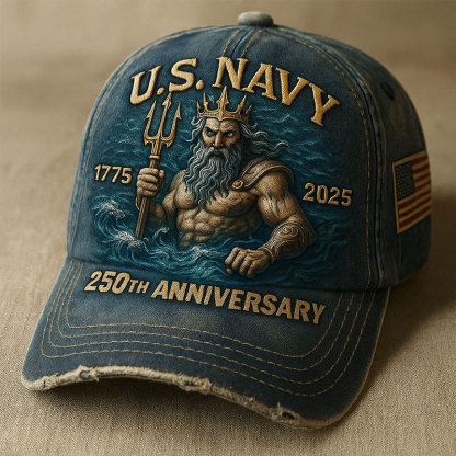 U.S. Navy 250th Anniversary Poseidon Glory Commemorative Hat