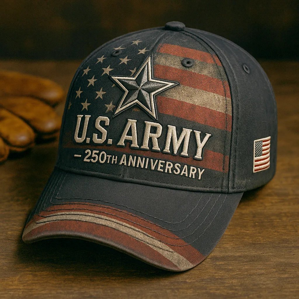Army 250th Anniversary Vintage Baseball Cap