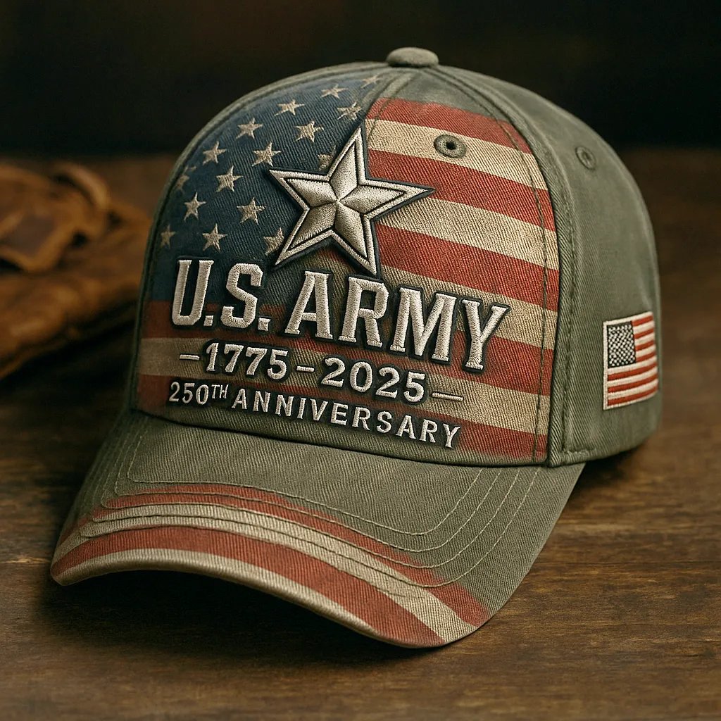 Army 250th Anniversary Vintage Baseball Cap