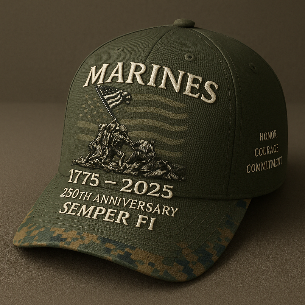 USMC 250th Anniversary Cap – Iwo Jima Honor Edition