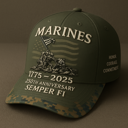 USMC 250th Anniversary Cap – Iwo Jima Honor Edition