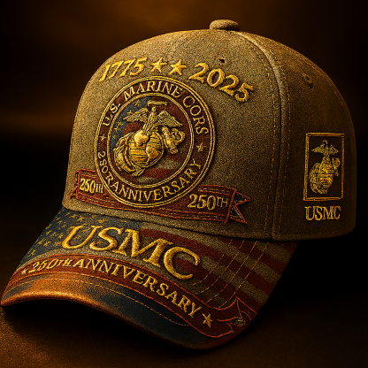 USMC 250th Anniversary Cap – Semper Fi Legacy 1775–2025