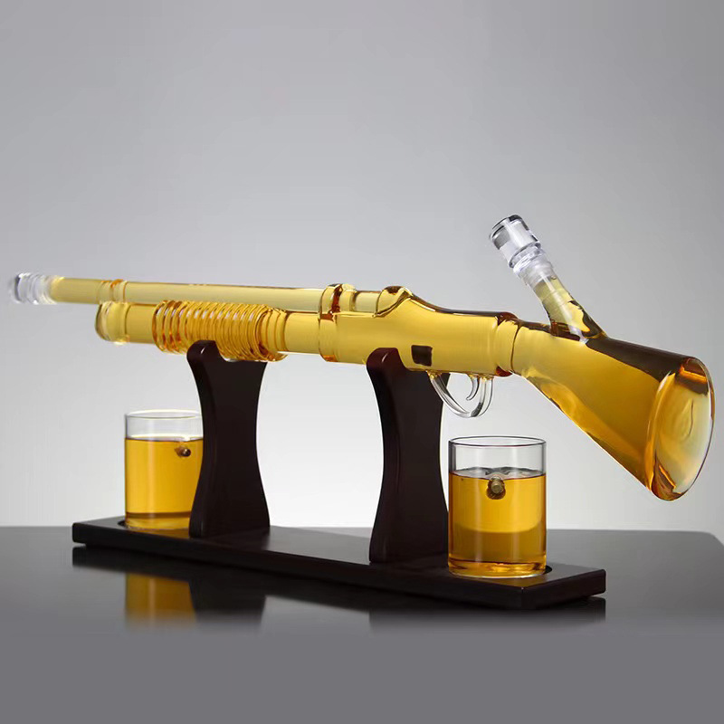 🔫 Rifle-Shaped Wine Decanter