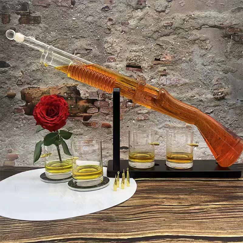 🔫 Rifle-Shaped Wine Decanter