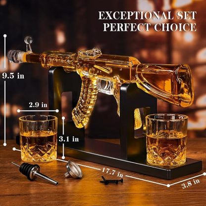 🔫 Rifle-Shaped Wine Decanter
