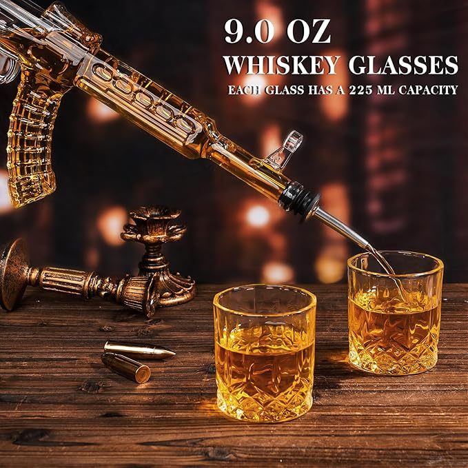 🔫 Rifle-Shaped Wine Decanter