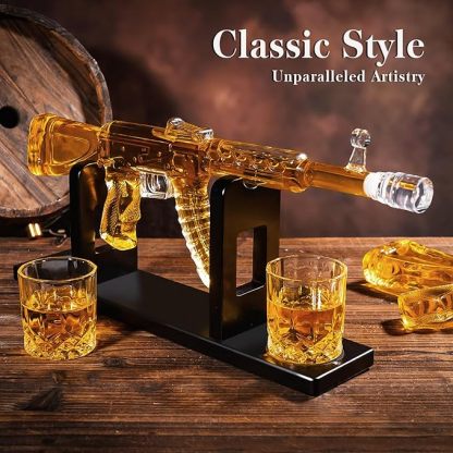 🔫 Rifle-Shaped Wine Decanter