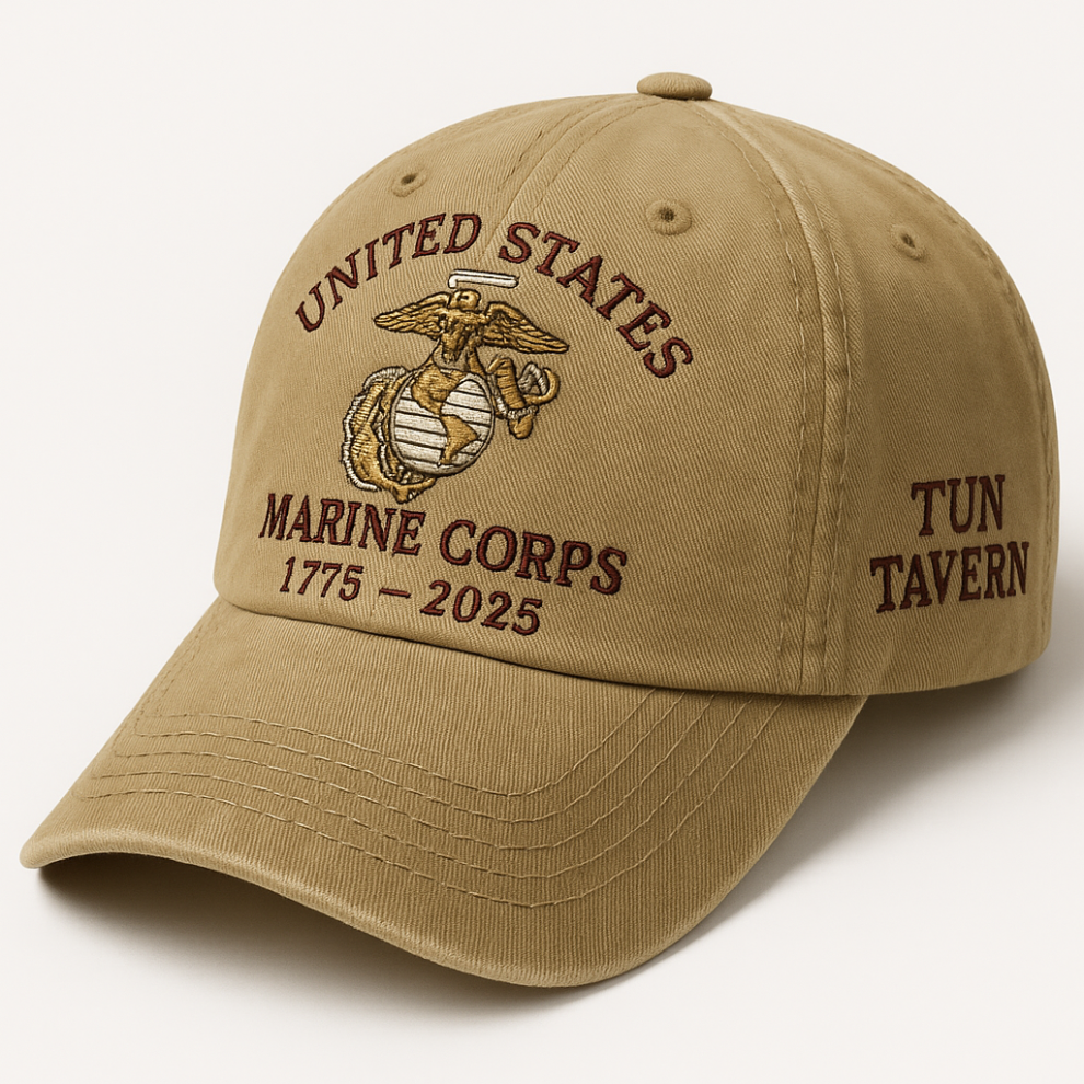 USMC 250th Anniversary Cap – Tun Tavern Tribute