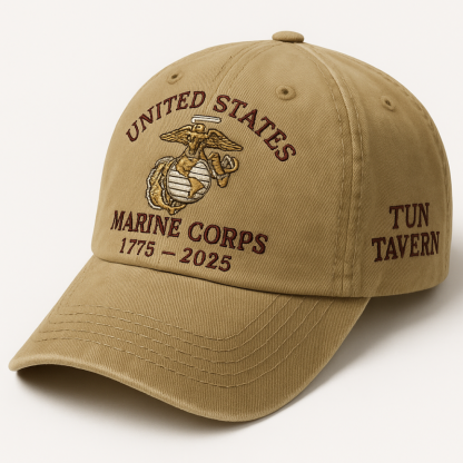 USMC 250th Anniversary Cap – Tun Tavern Tribute