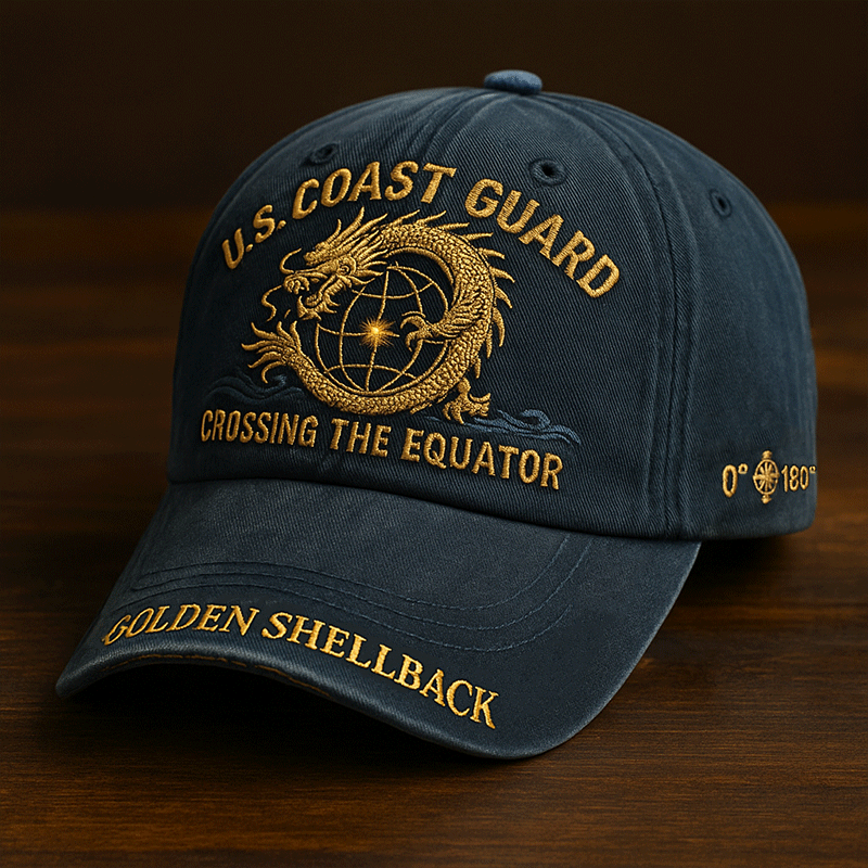U.S. Coast Guard "Golden Shellback" Cap—Golden Dragon Edition
