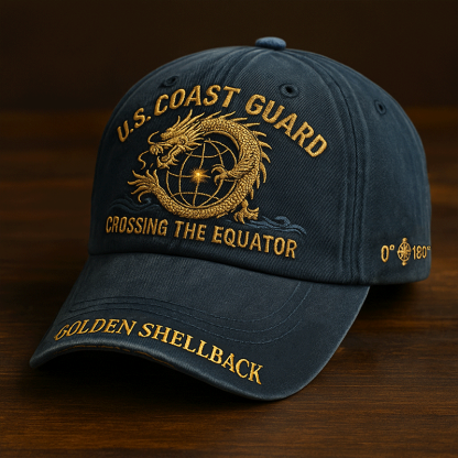 U.S. Coast Guard "Golden Shellback" Cap—Golden Dragon Edition