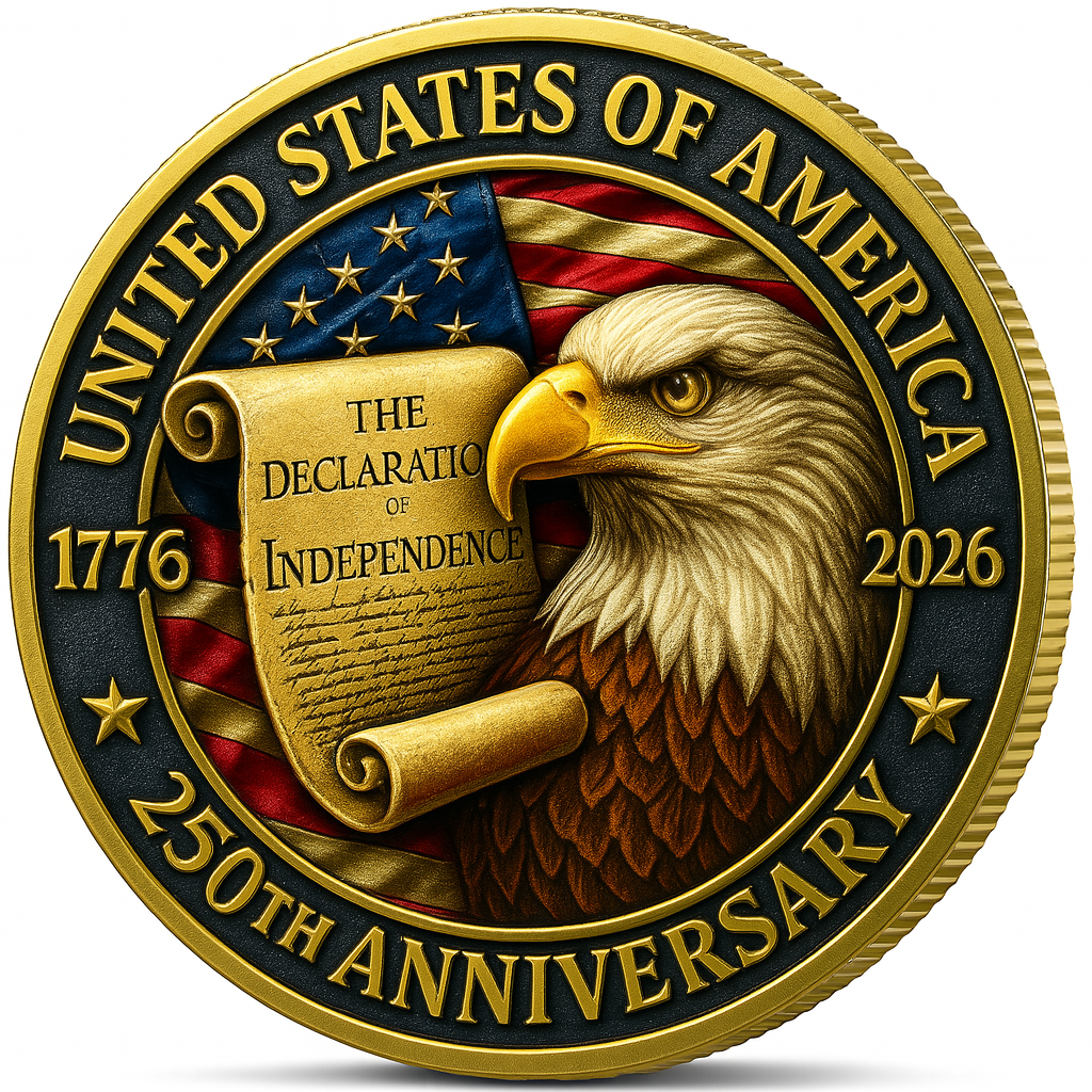 250th Anniversary of American Independence Commemorative Coin
