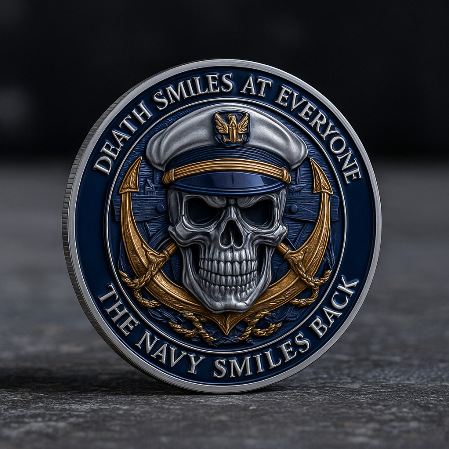 “The Navy Smiles Back” Challenge Coin