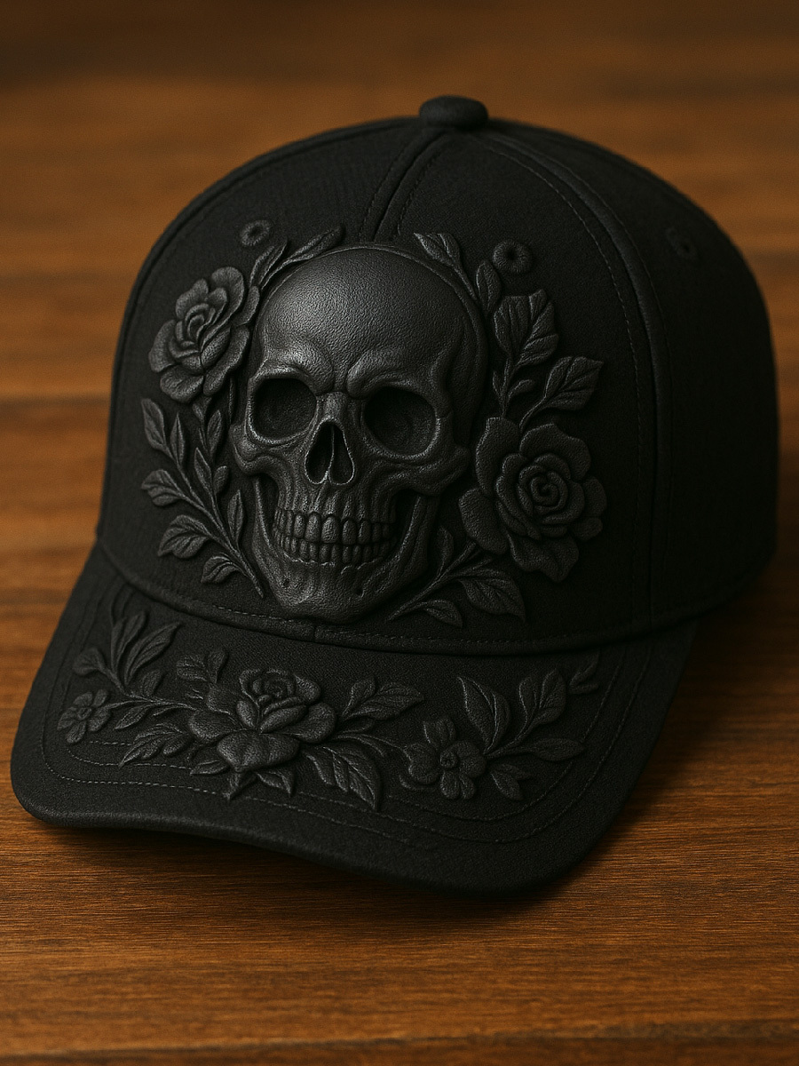 Halloween Gothic Skull Art Casual Printed Hat