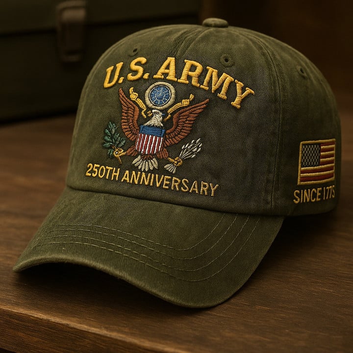 Premium 250th Anniversary Of The Army Embroidered Hats VPVC307936