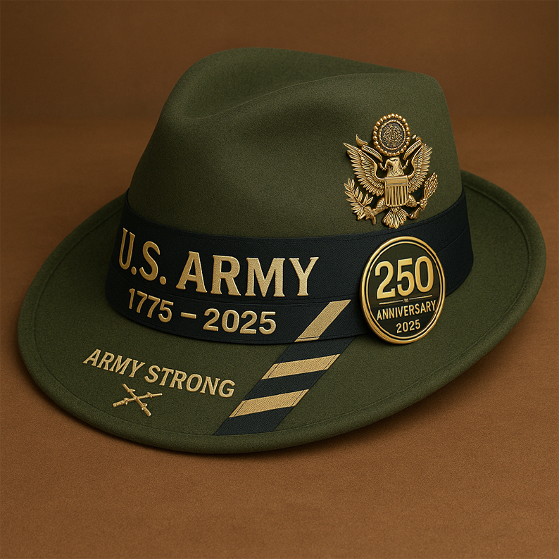 Army 250th Anniversary Fedora Hat