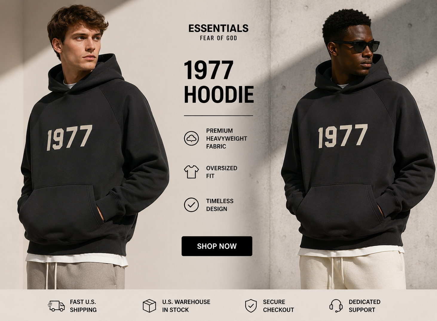 1977 Premium Oversized Hoodie