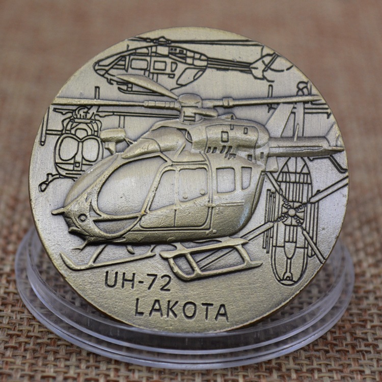 ✈️ UH-72 Lakota & Tank Military Challenge Coin