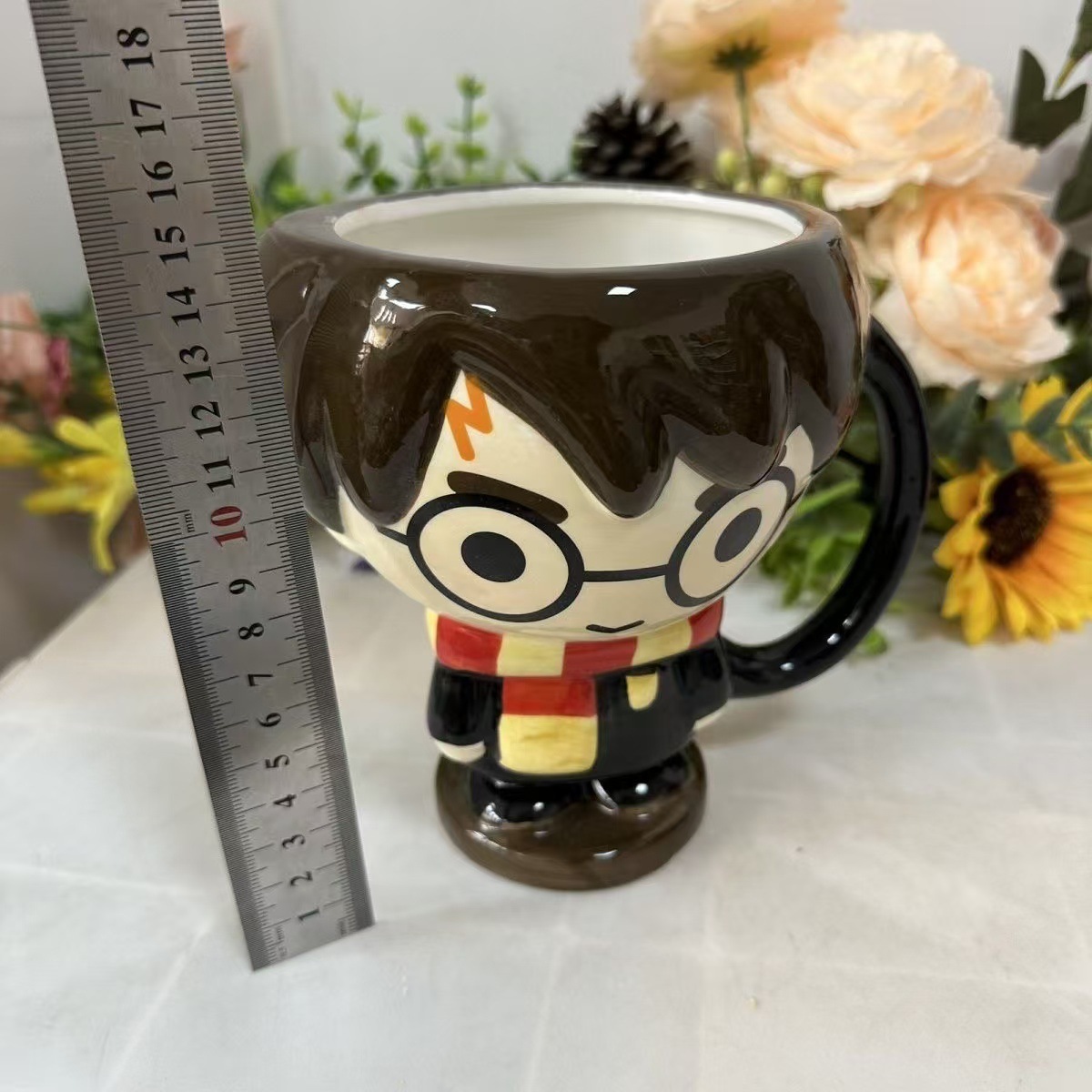 ✨ Enchanted Harry Potter Ceramic Mug - Official Hogwarts House Coffee Cup (15oz) - Perfect Gift for Potterheads & CouplesS