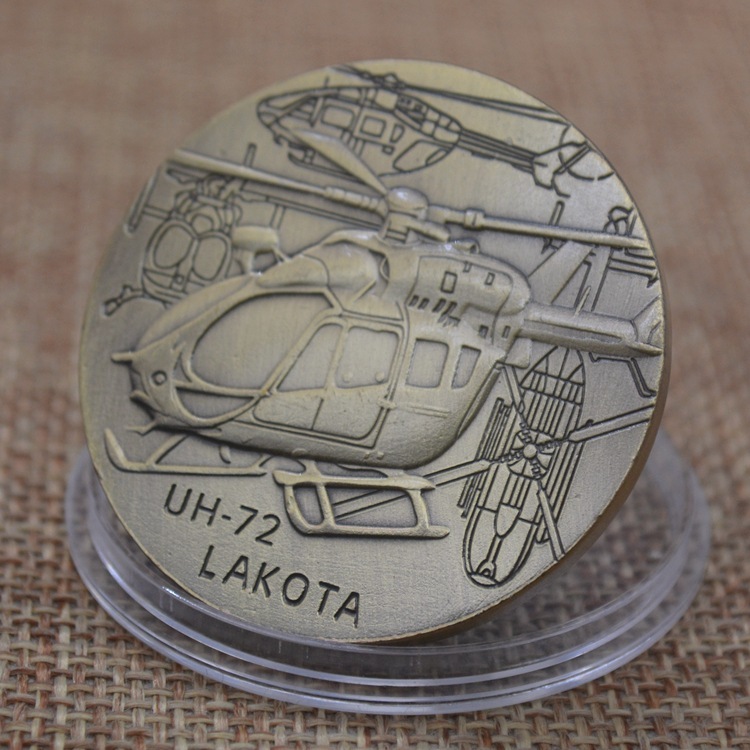 ✈️ UH-72 Lakota & Tank Military Challenge Coin