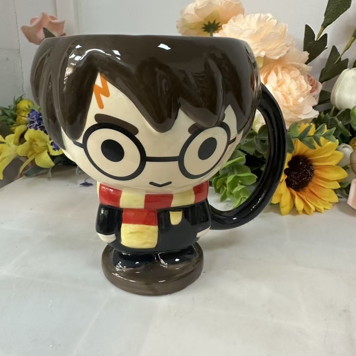 ✨ Enchanted Harry Potter Ceramic Mug - Official Hogwarts House Coffee Cup (15oz) - Perfect Gift for Potterheads & CouplesS