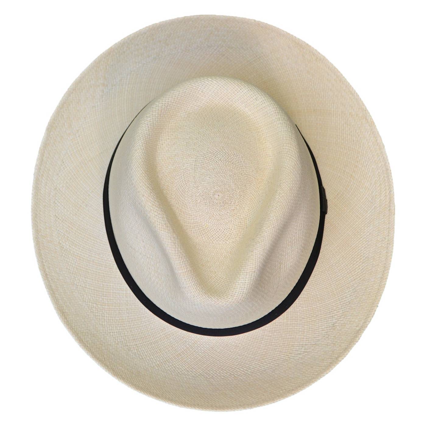 Advanced Teardrop Fedora Panama Hat-Natural Toquilla Straw-Handwoven in Ecuador