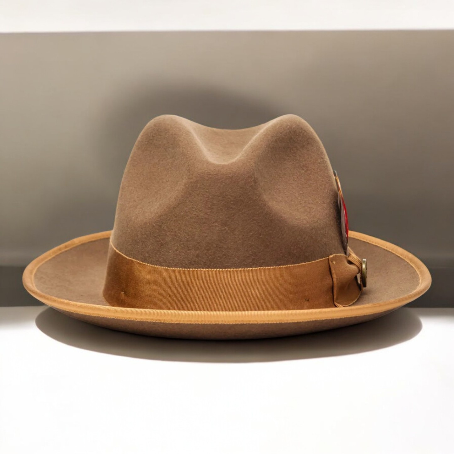 Bikary | Wool Felt Fedora – Brown