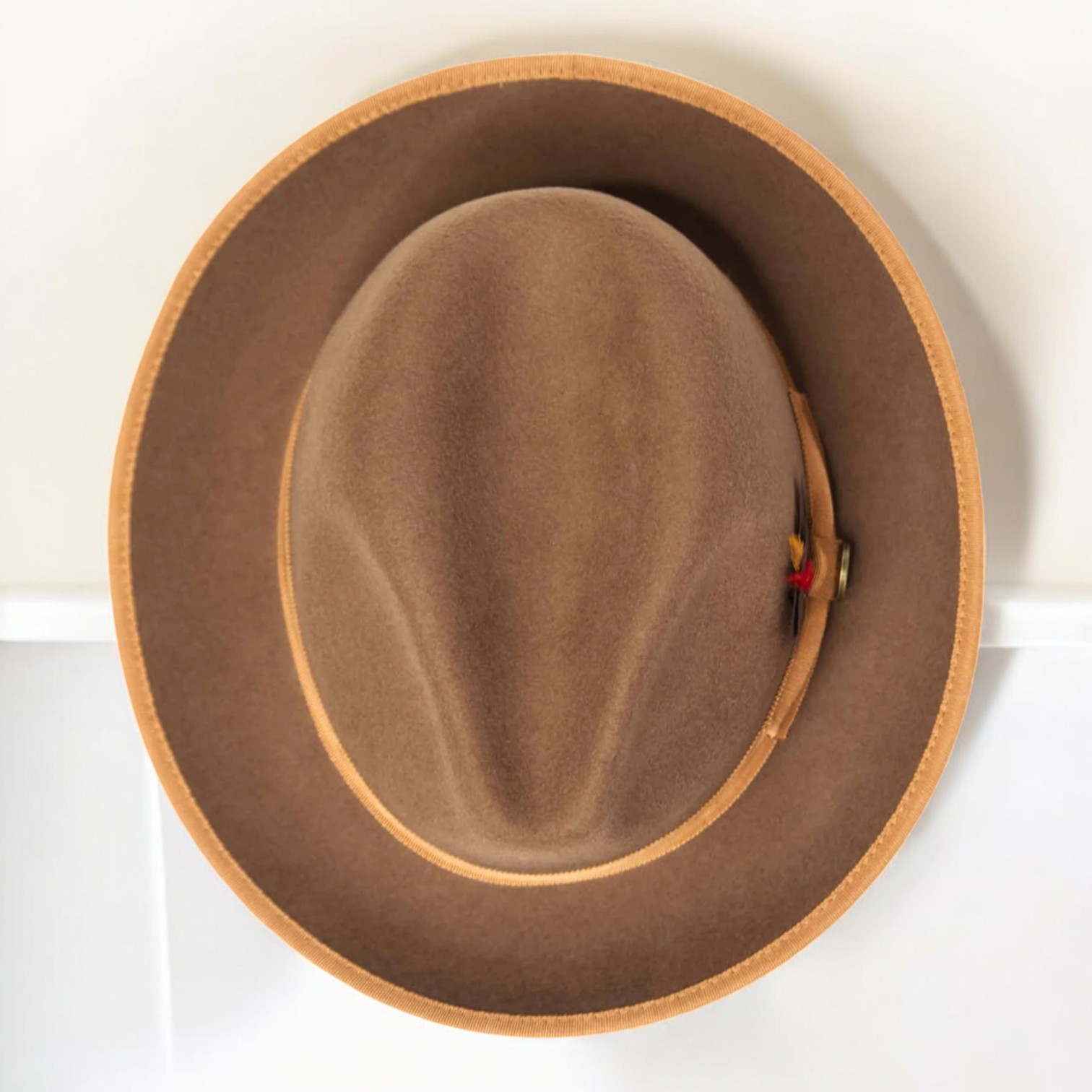 Bikary | Wool Felt Fedora – Brown