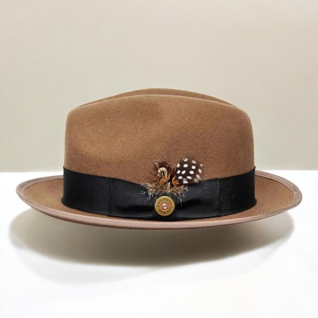Bikary | Wool Felt Fedora – Wheat