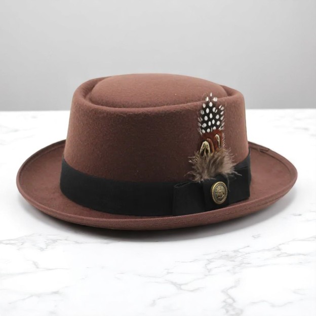 Cliff Bowler Hat-Brown