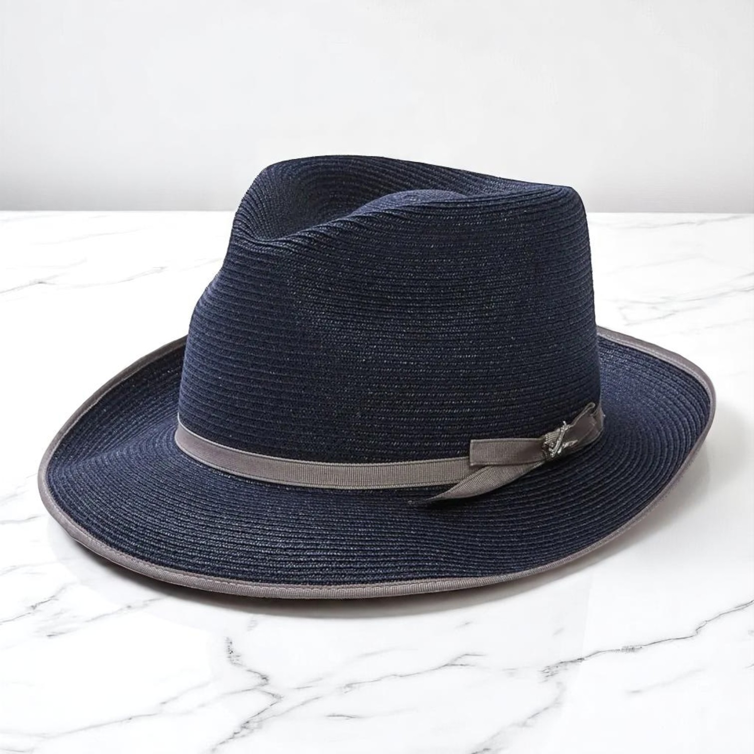 Can be rolls up for packing | Panama Fedora - Navy