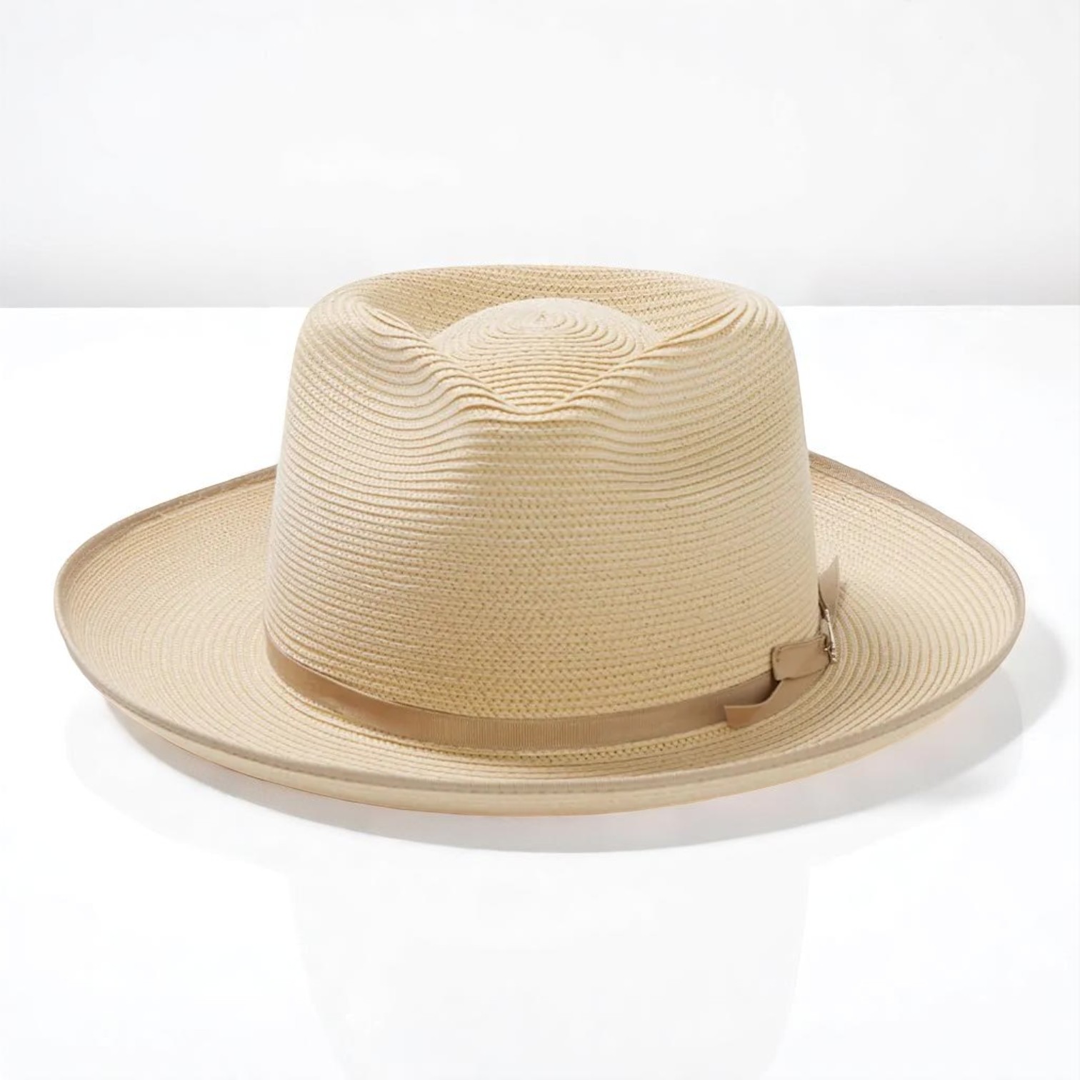 Can be rolls up for packing | Panama Fedora - Cognac