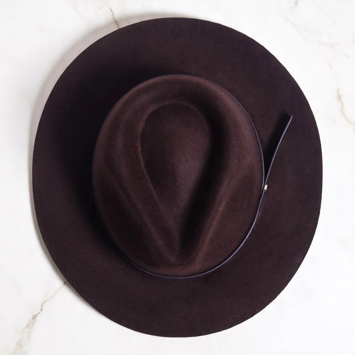 Griffin | Wool Felt Fedora – Brown