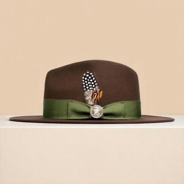 Ferguson | Wool Felt Fedora – Brown